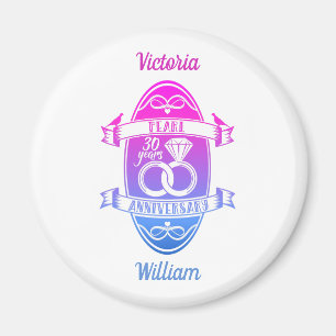 Imã 30 anos de casamento tradicionais da 30 de pérola