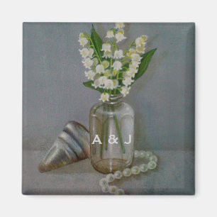 Imã 30 Pearl Casamento de Aniversário Personalizado