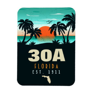Ímã 30a Rota Flórida Retroativa Souvenirs 60s