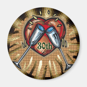 Imã 30o quadrado do aniversário de casamento