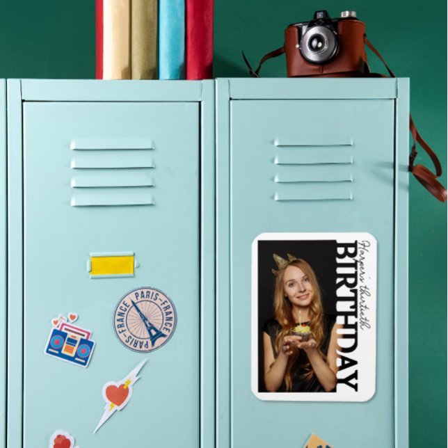 Ímã 30th Birthday Photo college Party  (Criador carregado)