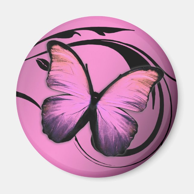 Imã 311 Pó rosa da borboleta Lustrous (Frente)