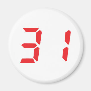 Imã 31 trinta e uns números digitais do despertador d