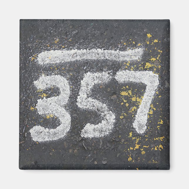 Imã 357 Mason's and Angel Number (Frente)