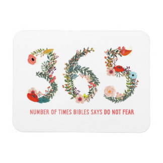 Ímã 365 Vezes, Não Tenha Medo, Poster De Arte Floral