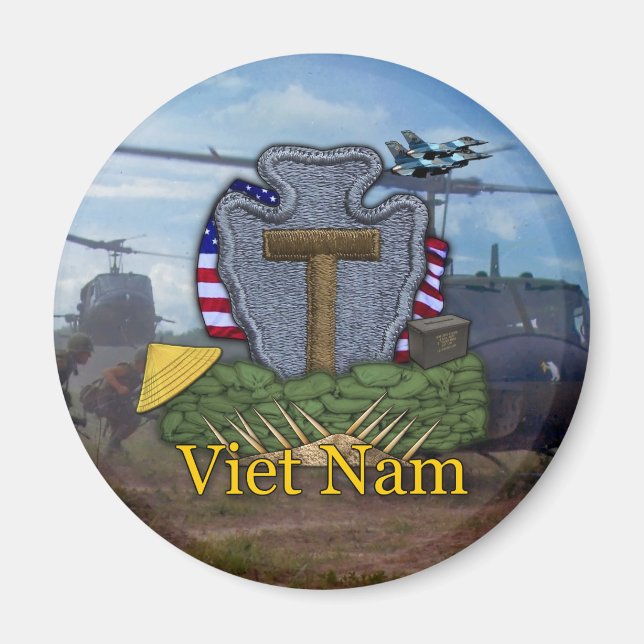 Imã 36.a divisão de infantaria vietnam veterans Magnet (Frente)