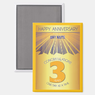 Imã 3 Anos | Golden Ray 12 Passos NOME PERSONALIZADO