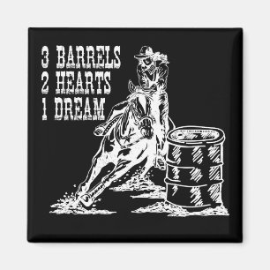 Imã 3 Barris 2 Corações 1 Corrida de Barrel