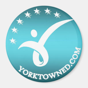Imã 3" ímã redondo - educação de Yorktown