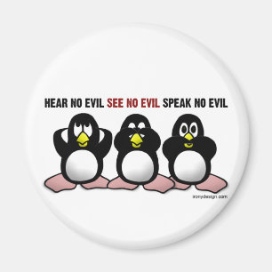 Imã 3 Pinguins Sábios