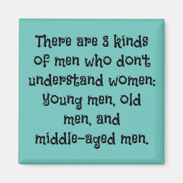 Imã 3 Tipos de Homens (Frente)