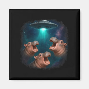 Imã 3 Ufo Bebê Quadril Divertido Hiptamus Gráfico Aman