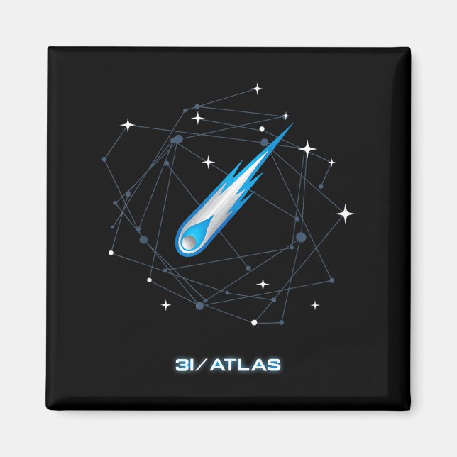 Imã 3i Atlas Cometa Interestelar 2025 Astronomia Espac (Frente)