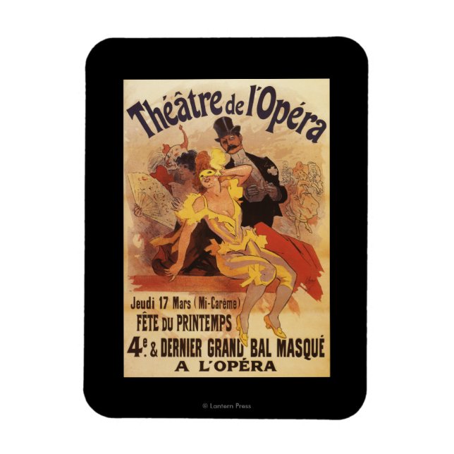 Ímã 4ª Bola mascarada no Teatro de l'Opera (Vertical)