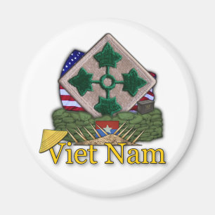 Imã 4ª divisão de infantaria vietnam war vets Magnet