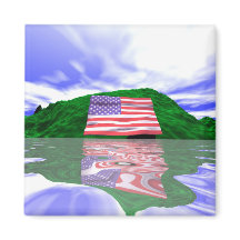 4º de julho Sinalizador e Colinas Verdes nos EUA