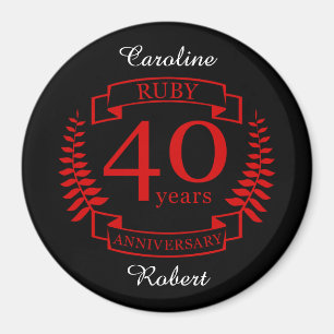 Imã 40. ª Nalização ANNIVERSARY RUBY