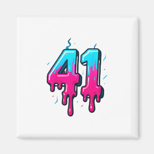 Imã 41 Sorvete Drip Meme Quarenta e Um Quatro Geração
