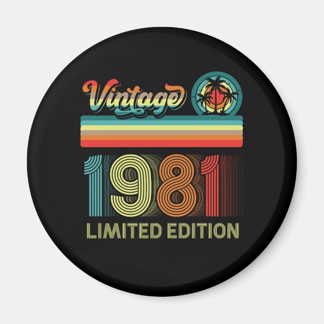 Imã 41ruas Desorações de Aniversário Homens de 41 Anos (Frente)