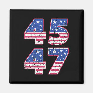 Imã 45 47 Presidente Patriótico Trump Duas Vezes Numa 