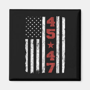 Imã 45 47 Trump Vintage Estados Unidos Flag 2025 Presi
