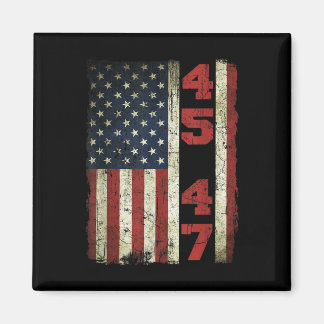 Imã 45 47 Trump Vintage Estados Unidos Flag 2025 Presi