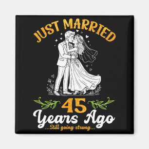 Imã 45 anos atrás casados indo forte aniversário