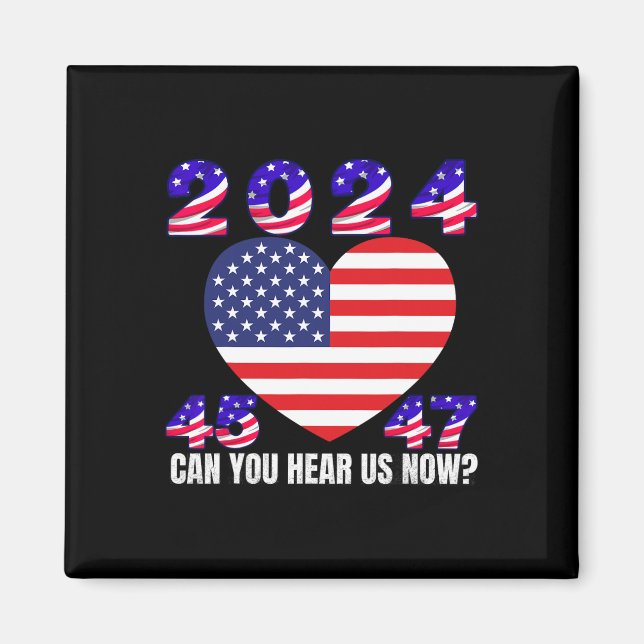 Imã 45 E 47 Presidente Donald Trump American Flag 202 (Frente)