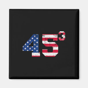 Imã 45³ Trump 2028 45 ao Cubo Terceiro Mandato Preside