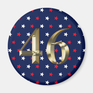Imã "46" Biden Presidente, Biden Harris 2020 Dourado B