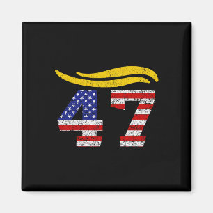 Imã 47 Cabelo Vintage Trump