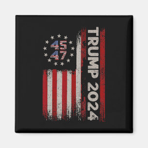 Imã 47 Donald Trump 2024 Bandeira Americana Eleições 2
