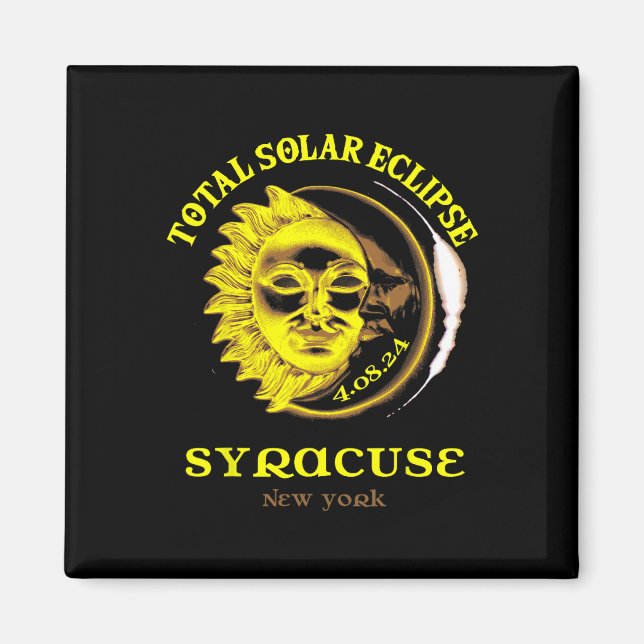 Imã 4.08.24 Eclipse Solar Total 2024 Syracuse York (Frente)