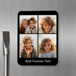 Ímã 4 Colagem de fotos - você pode mudar a cor de fund<br><div class="desc">Use suas fotos do Instagram quadradas para obter os melhores resultados! PARA ALTERAR O PLANO DE FUNDO - clique na área de personalização ou design avançada e escolha uma cor no selecionador de cores. Adicione suas fotos e instantâneos favoritos a esta fita de filme para obter um detentor de memória...</div>