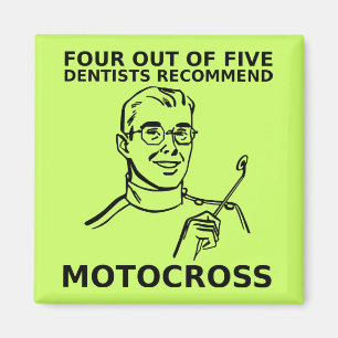Imã 4 De 5 Ímãs De Moto Motocross De Terra Dentistas