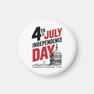 Imã 4 de Julho 250º Aniversário Dia da Independência