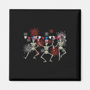 Imã 4 De Julho Dançando Esqueletos Engraçados Homens P