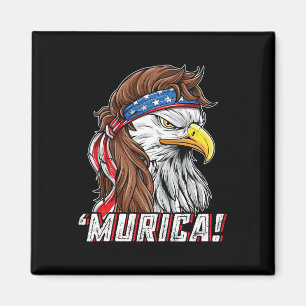 Imã 4 De Julho De Byld Eagle Mullet Murica Usa Usa Mer