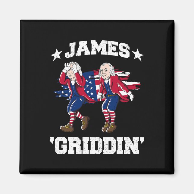 Imã 4 De Julho De James Madison Griddy James Griddin (Frente)