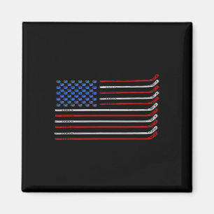 Imã 4 de julho Hockey Hockey American Flag USA Patrio
