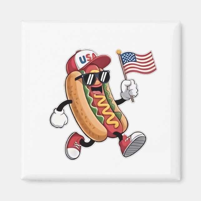 Imã 4 de julho, Hotdog American Independence 1776 (Frente)