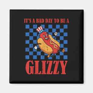 Imã 4 De Julho Hotdog Dia Mau Para Sermos Glizzy Homen