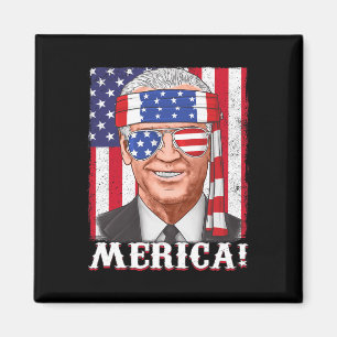 Imã 4 de julho Joe Biden Merica USA Flag