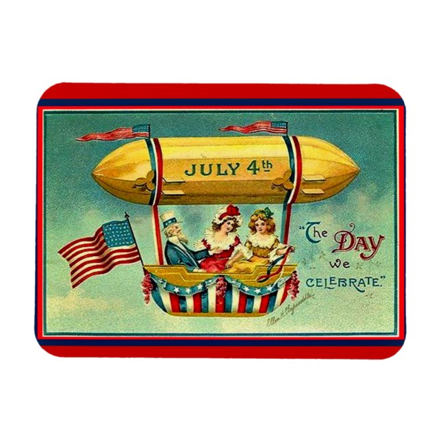 Ímã 4 de Julho - O Dia que Celebramos (Horizontal)