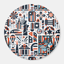 Imã 4 de julho Padrão Genérico