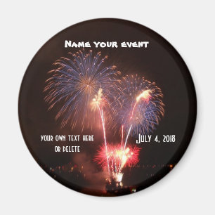 Imã 4 de julho partido dos fogos-de-artifício