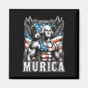 Imã 4 De Julho Patriótico Funny George Washington Julh