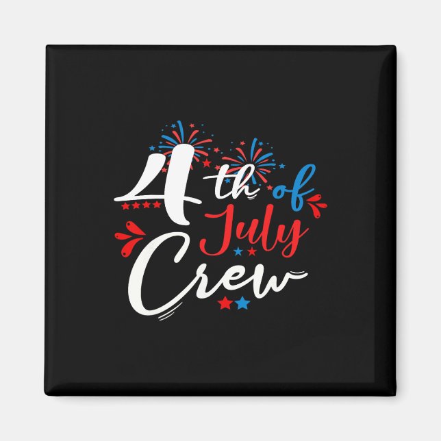 Imã 4 de julho Tripulação Fogos de Artifício Independê (Frente)