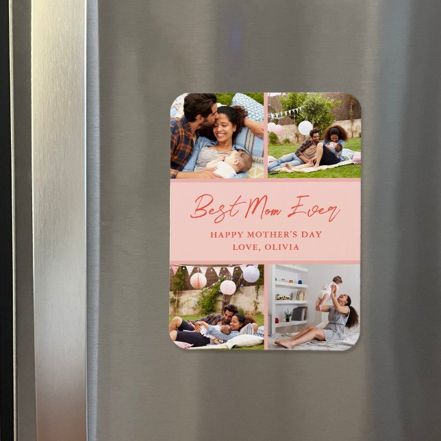 Ímã 4 Dia de as mães de Colagem de Fotografias com Mag (Criador carregado)