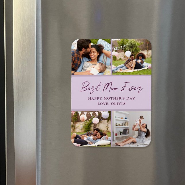 Ímã 4 Dia de as mães de Colagem de Fotografias com Mag (Criador carregado)